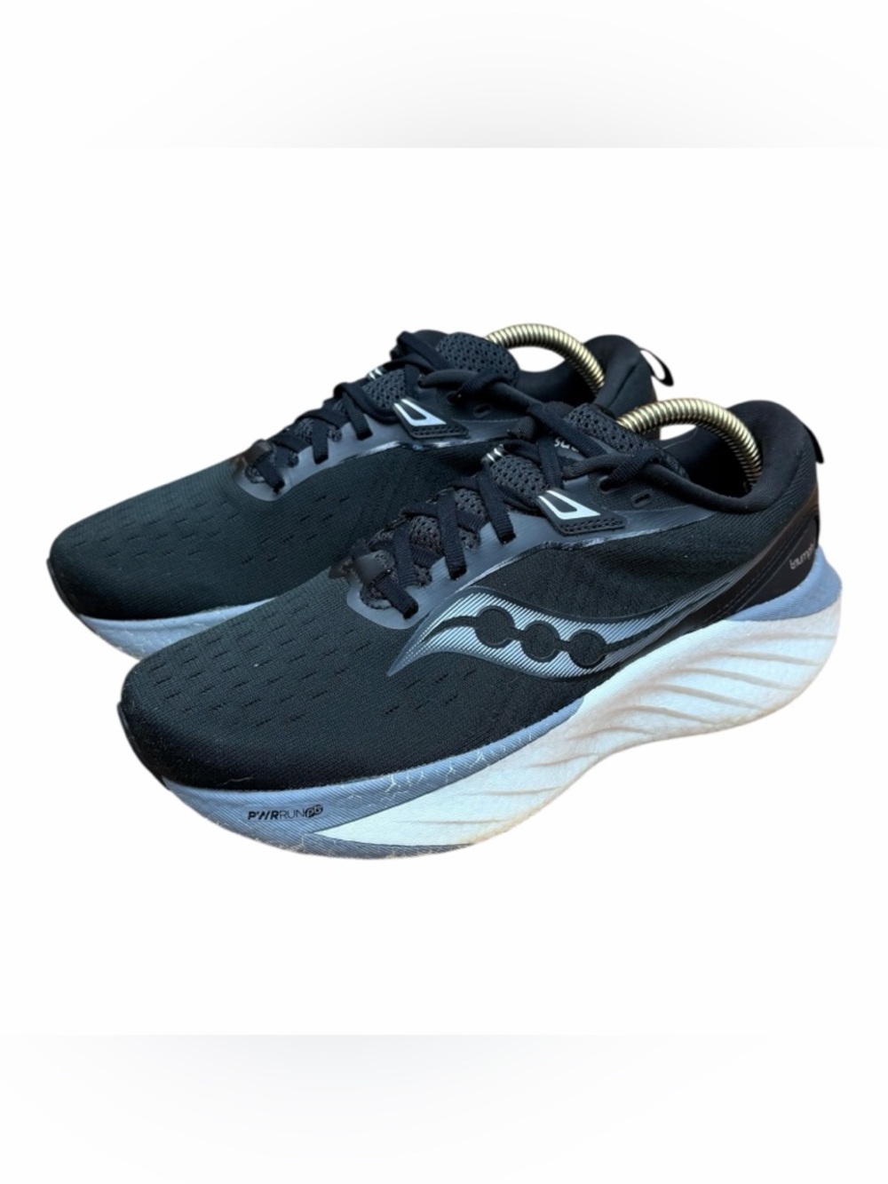 Saucony women size 9 Running Shoes in Black and Light Blue